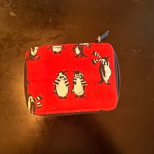 Vera Bradley Black and Gold Pill Case